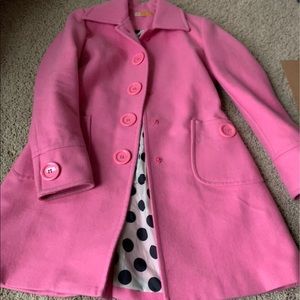 Tulle Pink Wool Coat